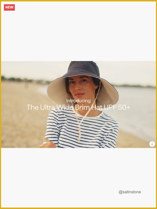 UPF 50+ Ultra Wide Brim Sun Hat with Full Coverage, Packable